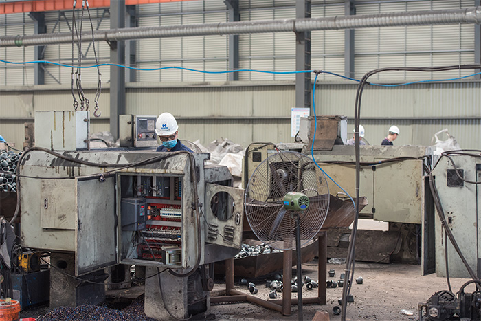 吴江网架配件-锥头加工车间