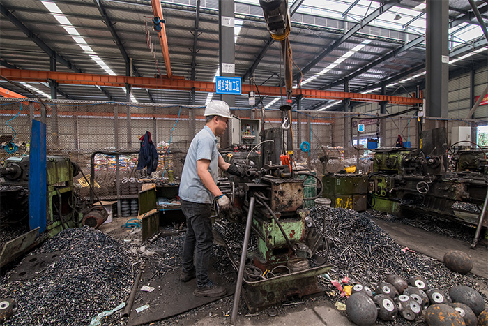 吴江网架配件-螺栓球加工车间